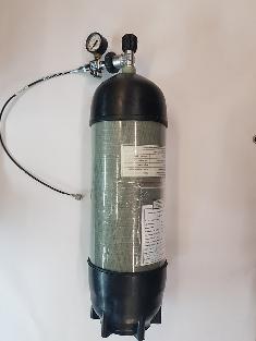 Eigen merk - 9 Liter Vulfles Carbon Met Vulset